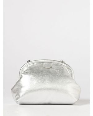 Stella McCartney Laminated Faux Leather Clutch - White