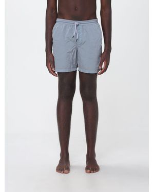 Blauer Nylon Swimsuit With Drawstring - Blue