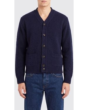 Aspesi V-Neck Cardigan - Blue