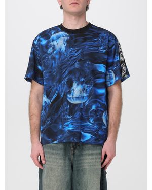 Versace Jeans Couture Printed Cotton T-Shirt - Blue