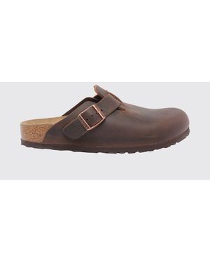 Birkenstock Boston Mules - Brown