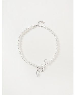 Marc Jacobs Collana The Cat And Mouse - Bianco