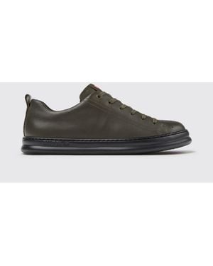 Camper Runner Smooth Leather Trainers With Lightweight Xl Extralight Sole - Black