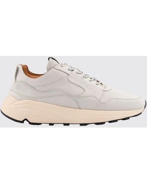 Buttero Suede Low-Top Trainers With Vibram Sole - White