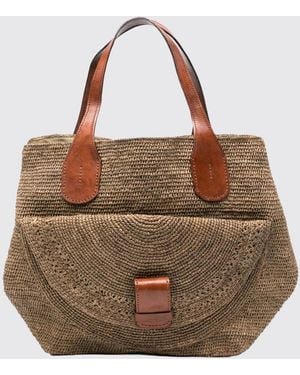 IBELIV Laza Ii Raffia Tote Bag - Brown