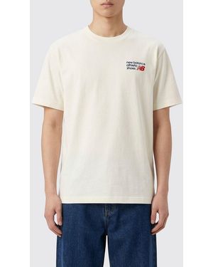 New Balance Cotton T-Shirt With Logo - White