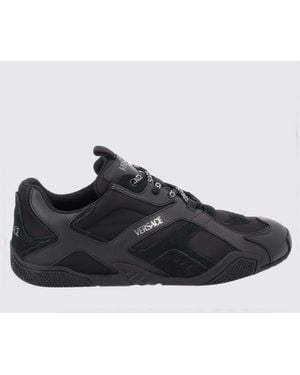 Versace Galaxia Leder-Sneakers - Schwarz