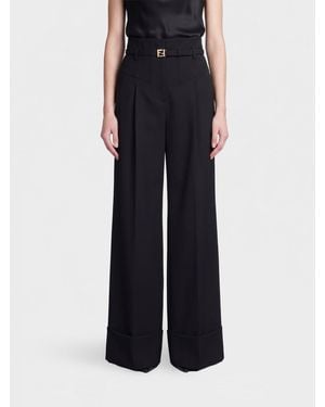 Fendi Pantaloni Donna - Nero