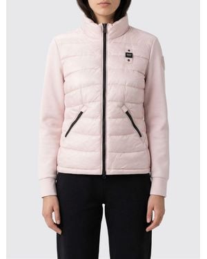 Blauer Plumífero Acolchado Con Cremallera - Rosa