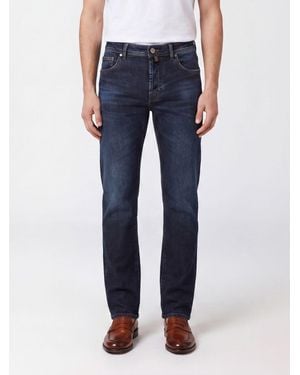 Jacob Cohen Mid-Rise Skinny Fit Stretch Cotton Denim Jeans - Blue