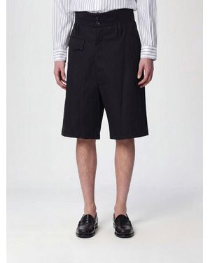 NAMACHEKO Shorts De Sastre De Algodón De Talle Alto Con Trabillas - Negro
