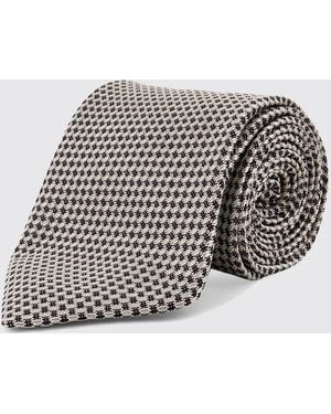 Tom Ford Jacquard Silk Tie - Grey