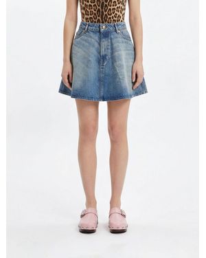 Ganni Denim Mini Skirt - Blue