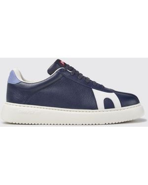 Camper Twins Low-Top Smooth Leather Sneakers With Contrasting Logo - Blue