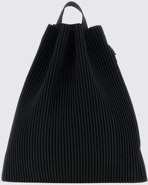 Homme Plissé Issey Miyake Homme Plisse Issey Miyake Pleated Polyester Backpack - Black