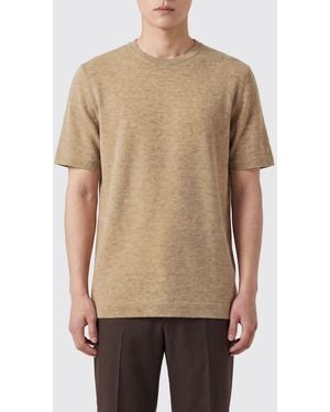ZEGNA T-Shirt Camel - Natural