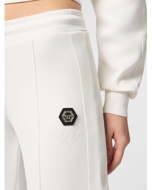 Philipp Plein Stretch Cotton Jogging Trousers - Natural
