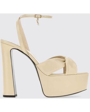 Saint Laurent Sandales À Talons Femme - Neutre