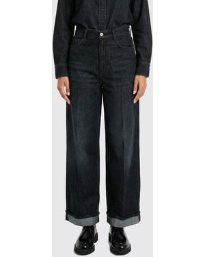 Max Mara Wide-Leg Denim Jeans - Black