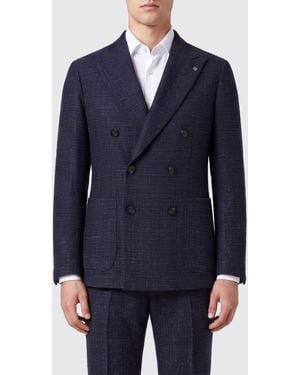Tagliatore Double-Breasted Blazer - Blue