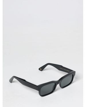 Ophy X Borsalino Marcello Rectangular Acetate Sunglasses With Logo - Black
