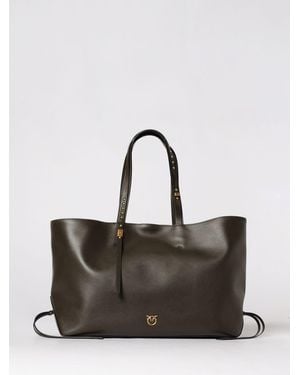 Pinko Leather Shopping Bag - Multicolor