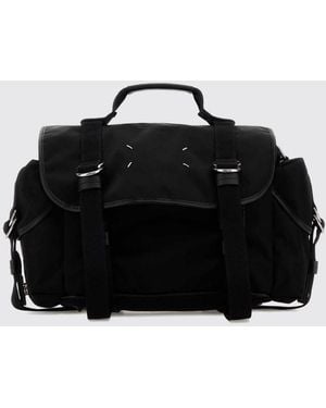 Maison Margiela Nylon And Mesh Messenger Bag - Black