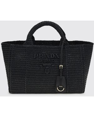 Prada Raffia Bag - Black