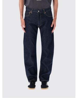 Levi's Jean 555 Straight En Denim De Coton À Taille Mi-Haute - Bleu