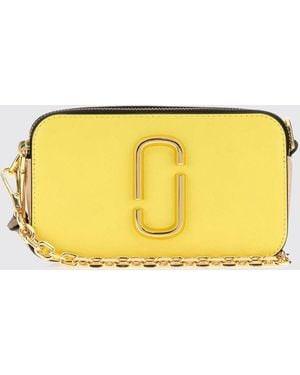Marc Jacobs The Snapshot Small Saffiano Leather Crossbody Bag - Yellow