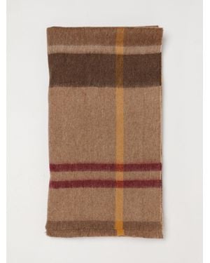 Barbour Tartan-Wollschal Von Mit Fransenrändern - Braun