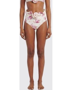 Magda Butrym Floral Print Polyester Bikini Bottoms - Orange