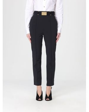 Elisabetta Franchi Cropped Crêpe Trousers - Blue