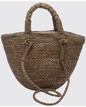 IBELIV Bast-Eimertasche Arona - Braun