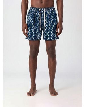 MC2 Saint Barth Printed Boxer Swim Trunks - Blue