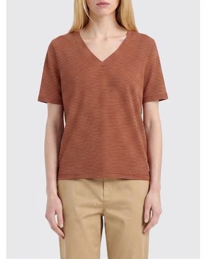 Momoní MomonÌ Striped V-Neck T-Shirt - Brown