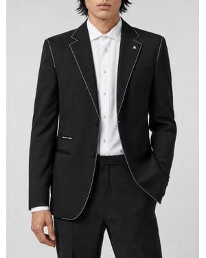 Philipp Plein Single-Breasted Blazer - Black