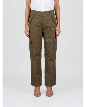 Isabel Marant Josine Cotton Cargo Pants - Green