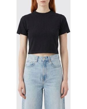 Thom Krom Cropped Cotton T-Shirts - Black