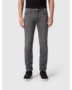 Philipp Plein Jeans Slim Fit De Denim De Algodón - Negro