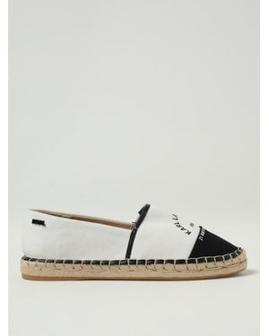 KARL LAGERFELD Canvas Espadrilles - White