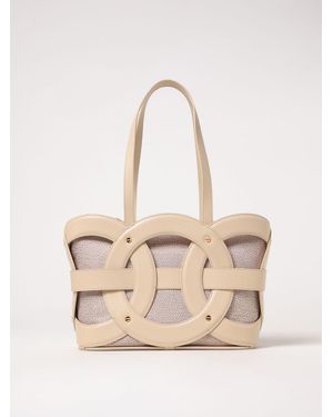 Borbonese Schultertasche Damen - Natur