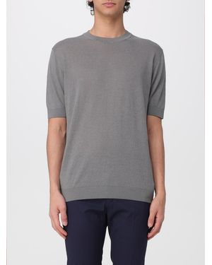 Zanone Linen And Cotton Crew Neck Pullover - Grey