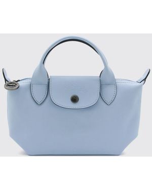 Longchamp Le Pliage Xtra Lederhandtasche Mit Abnehmbarem Riemen - Blau