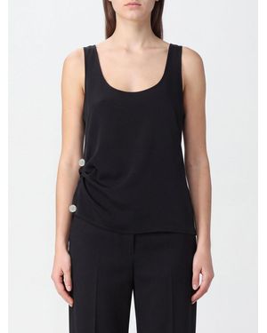 GIUSEPPE DI MORABITO Off-Shoulder Top With A Square Neckline And Piercing Detail - Black