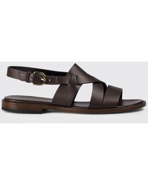Doucal's Leather Sandal - White