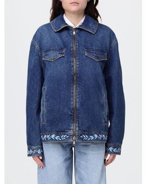 Etro Embroidered Denim Jacket - Blue