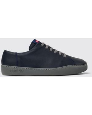 Camper Peu Touring Leather Lace-Up Sneakers - Blue