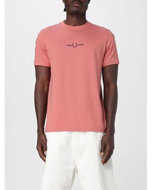 Fred Perry Camiseta Hombre - Rosa