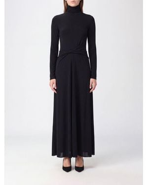 Fabiana Filippi Turtleneck Long Dress - Blue